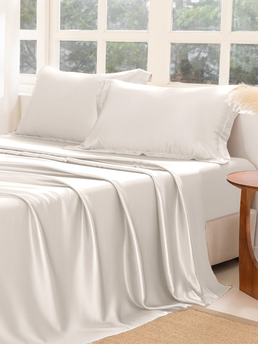 Premium Silk Sheet Set with Shams
