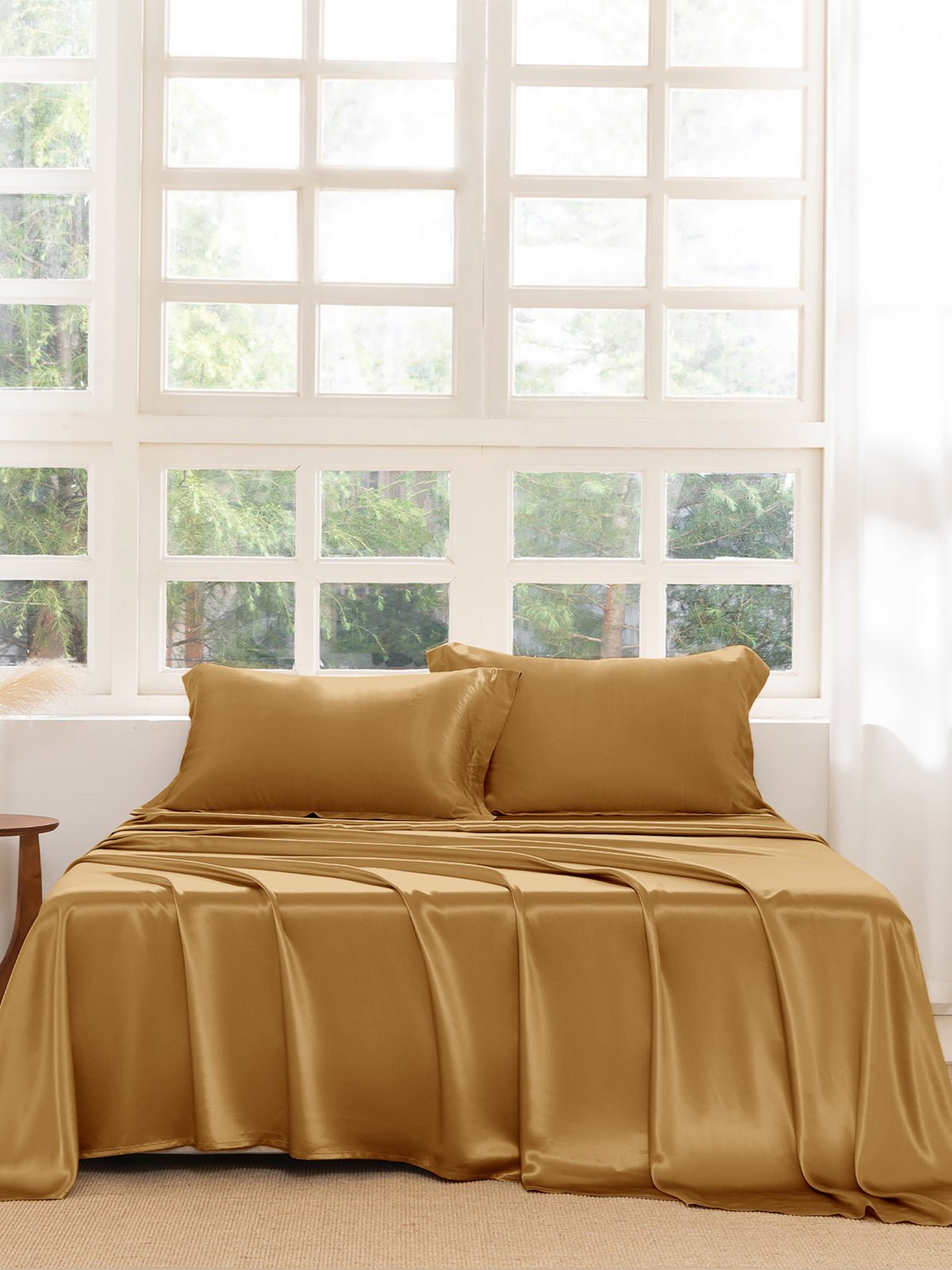 Premium Silk Sheet Set with Shams