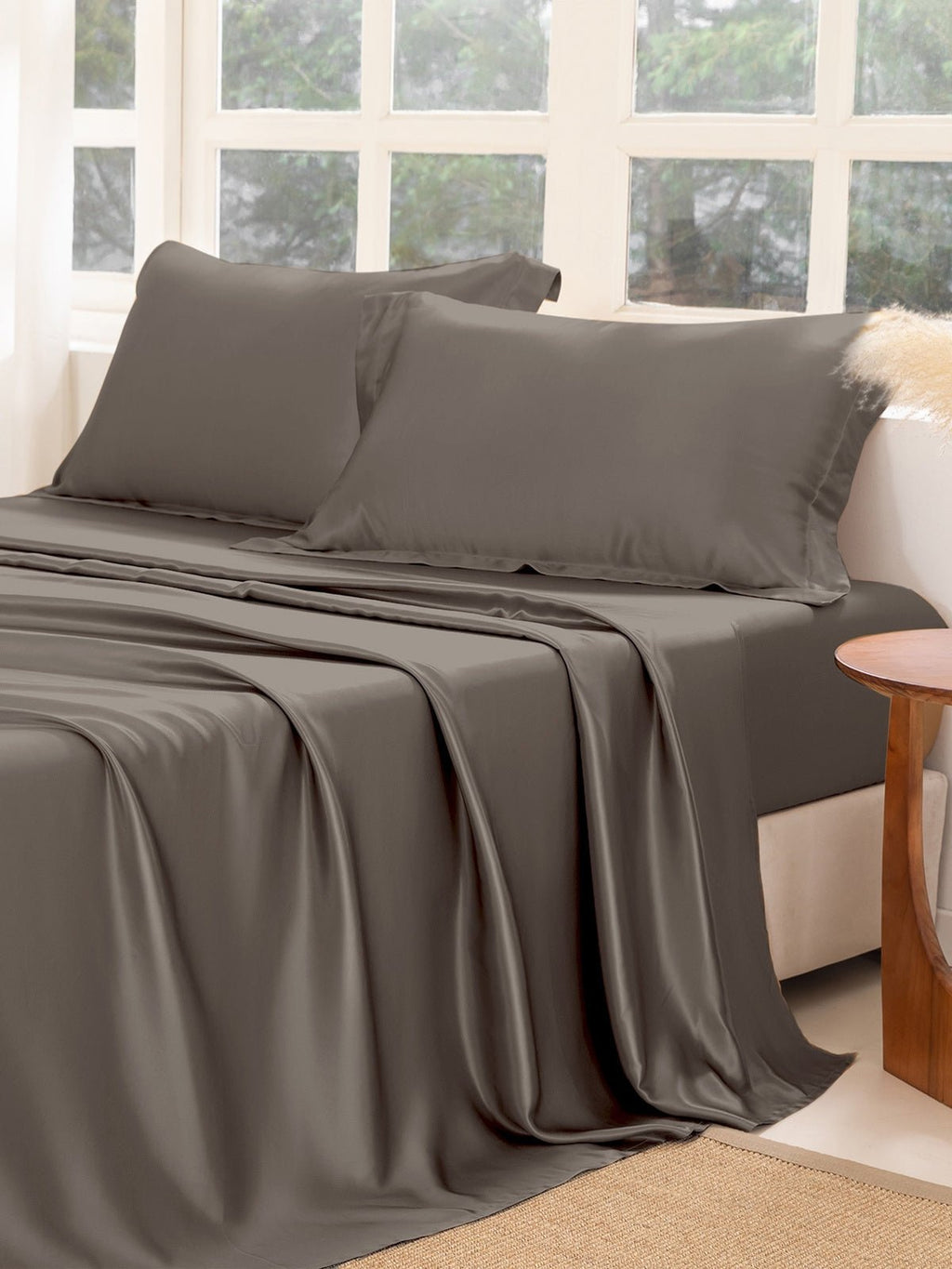 Premium Silk Sheet Set with Shams