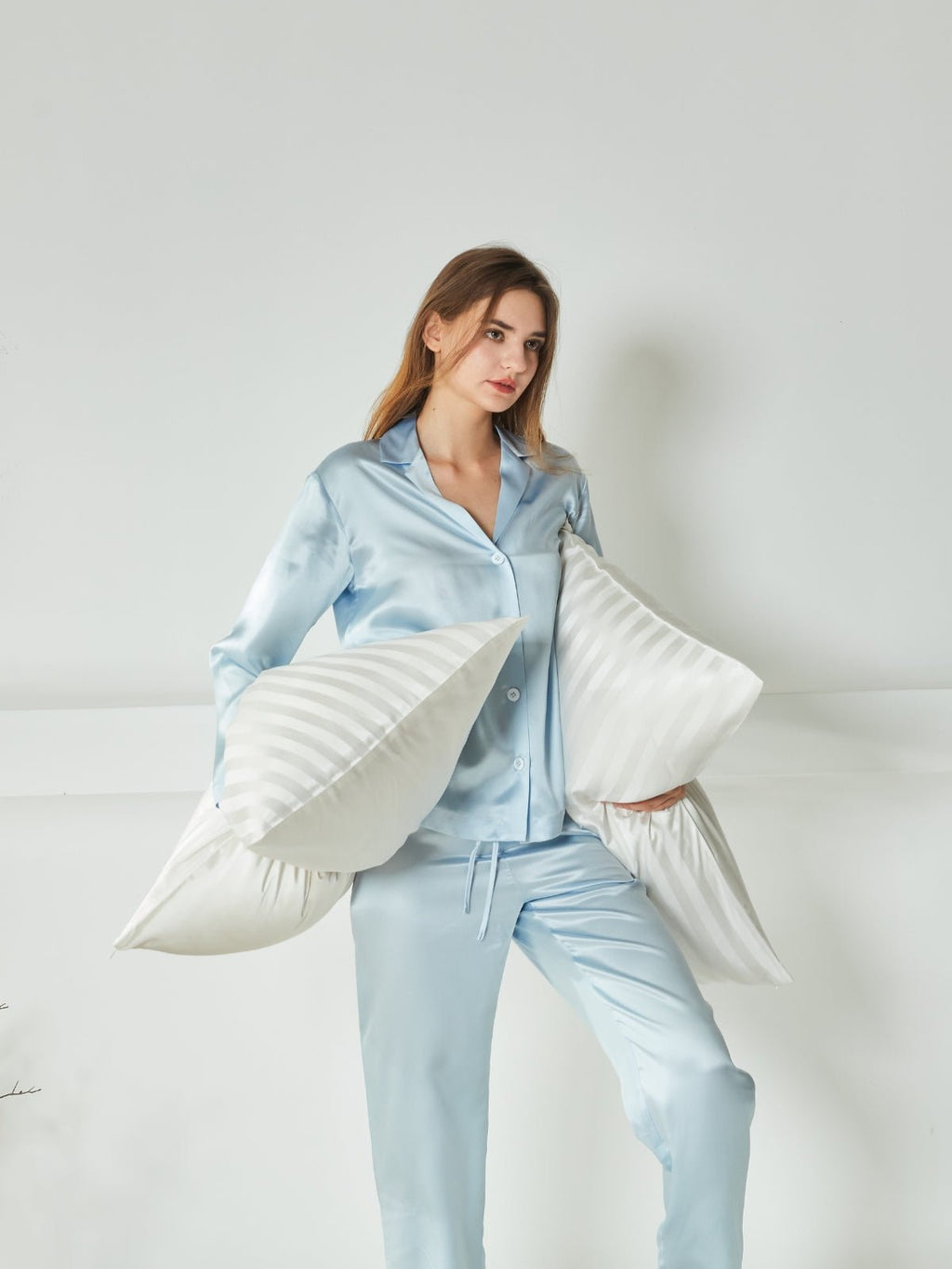Striped Premium Silk Pillowcase