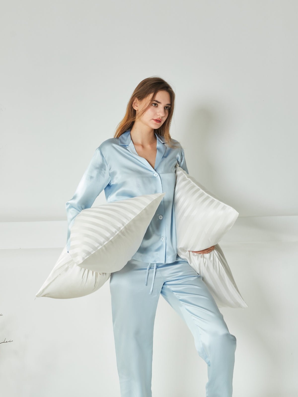 Striped Premium Silk Pillowcase