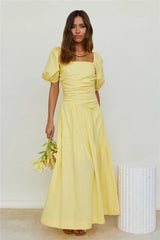 Glaring Sunbeam Maxi Dress Yellow