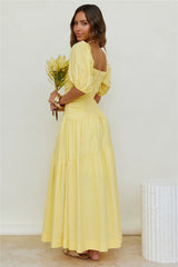 Glaring Sunbeam Maxi Dress Yellow