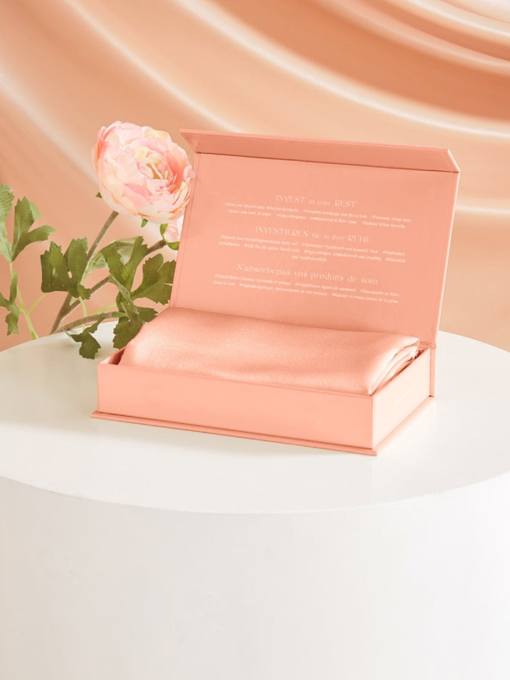 Classic Silk Pillowcase with Hidden Zipper