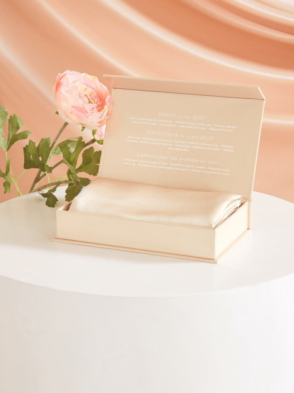 Classic Silk Pillowcase with Hidden Zipper