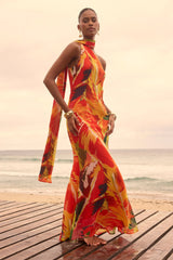 Hutch Feathered Kaftan