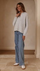 Kouvr Knit Sweater - Grey