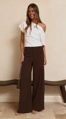 Maeva Tailored Pants - Brown