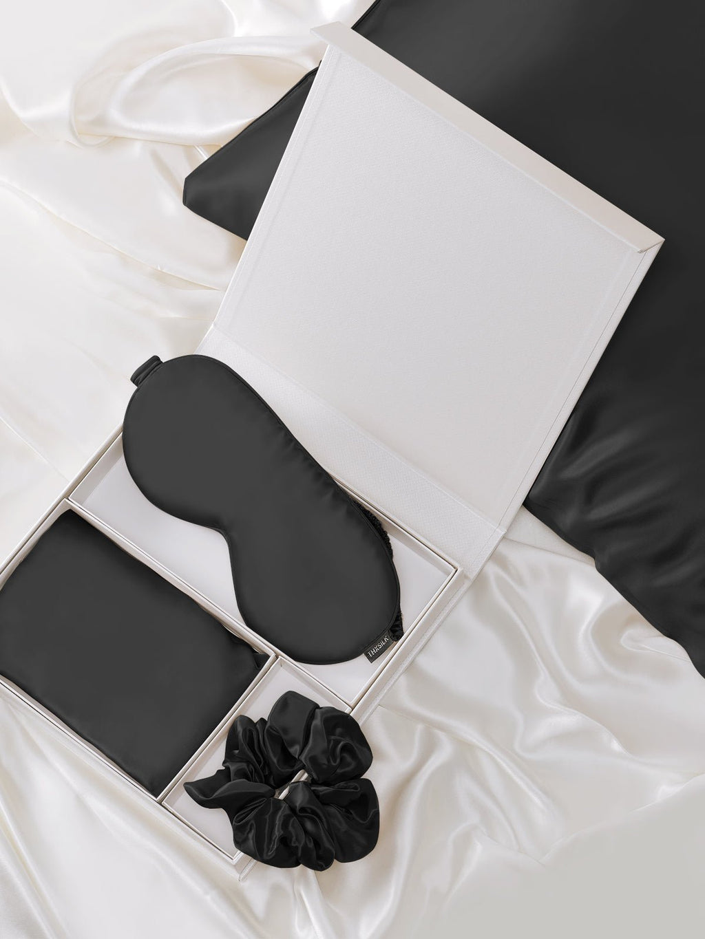 Luxury Silk Pillowcase Sleep Set