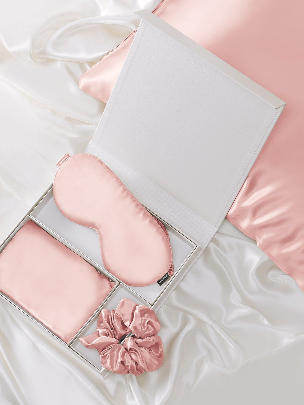 Luxury Silk Pillowcase Sleep Set