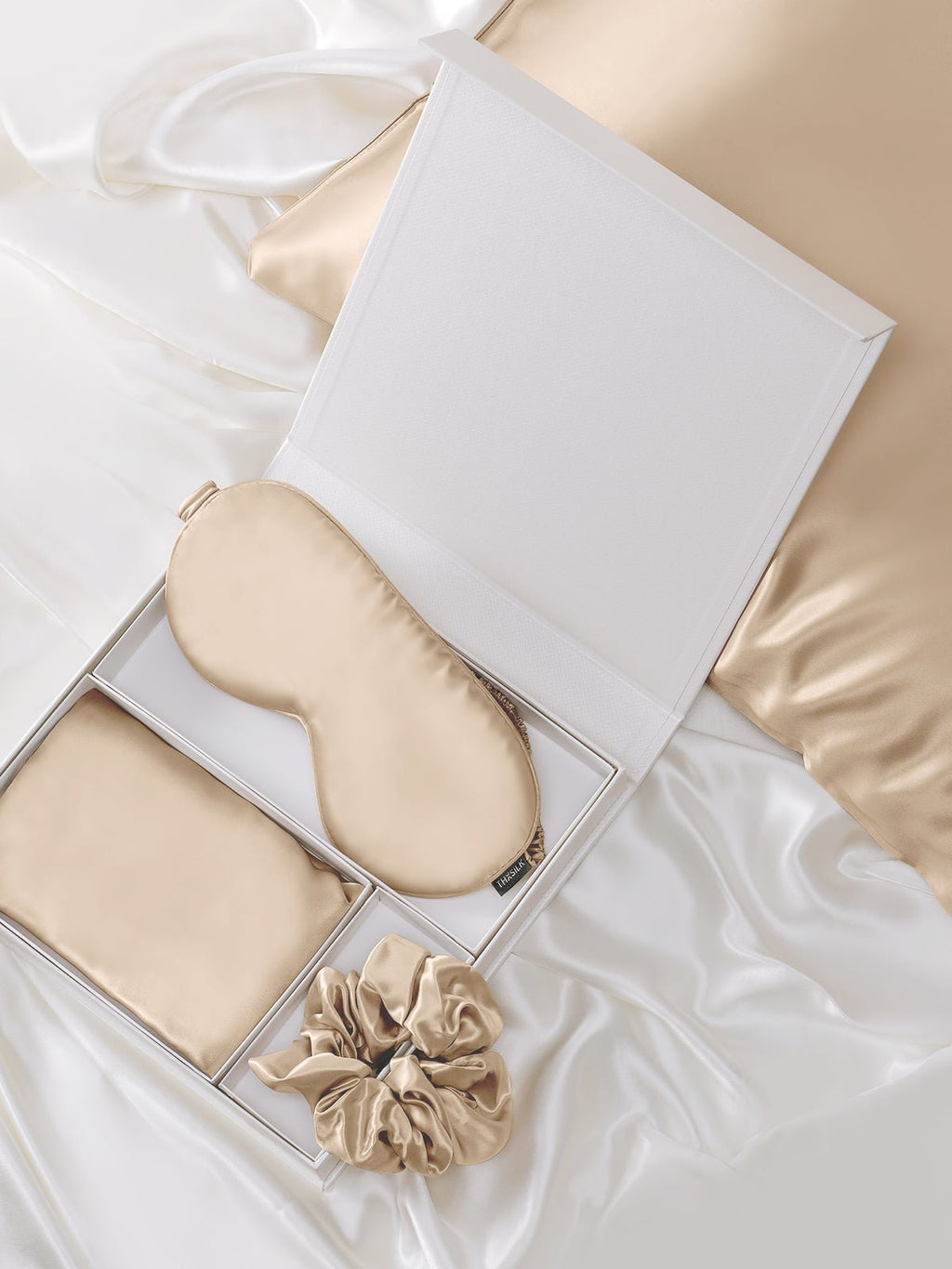 Luxury Silk Pillowcase Sleep Set