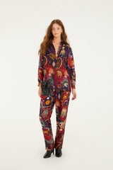 Multicolor Artsy Surreal Land  Pants