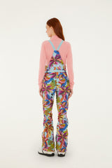 Blue Macaw Suspenders Ski Pants