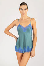 Morgan Lace Spaghetti Silk Camisole