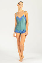 Morgan Lace Spaghetti Silk Camisole
