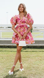 Abel Mini Dress - Pink