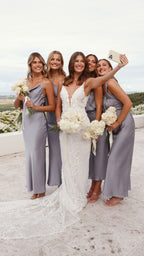 Greta Maxi Dress - Steel Blue
