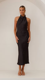 Rina Midi Dress - Black