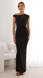 Lilah Maxi Dress - Black