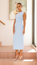 Lilah Midi Dress - Baby Blue