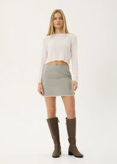 AFENDS Womens Mariah - Mini Skirt - Vice Alpine Check
