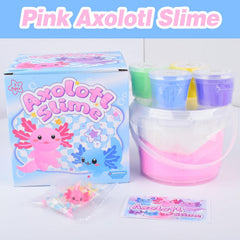 Pink Axolotl Butter Slime Kit with Add Ins