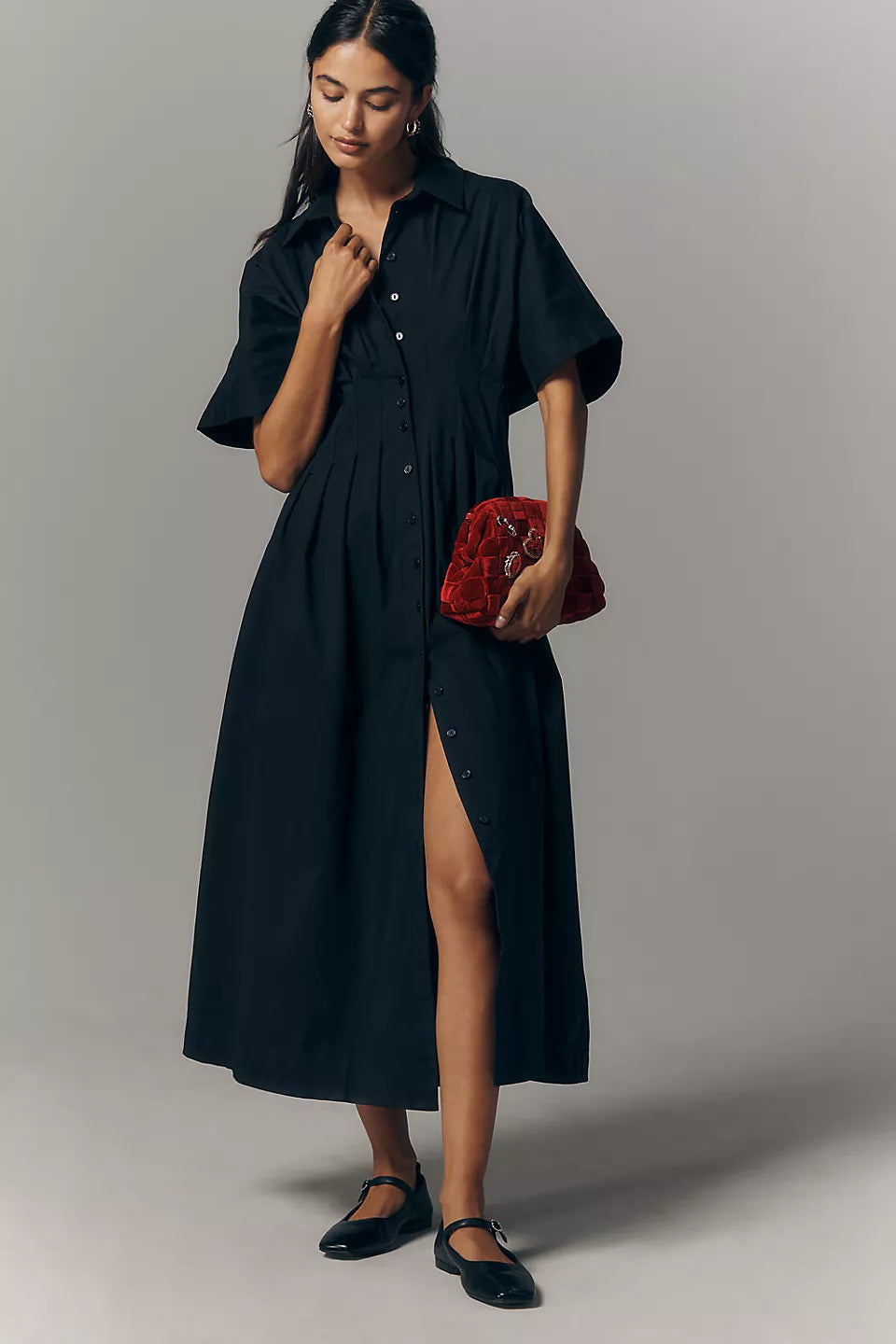 Tobie Shirtdress by Exquise Black