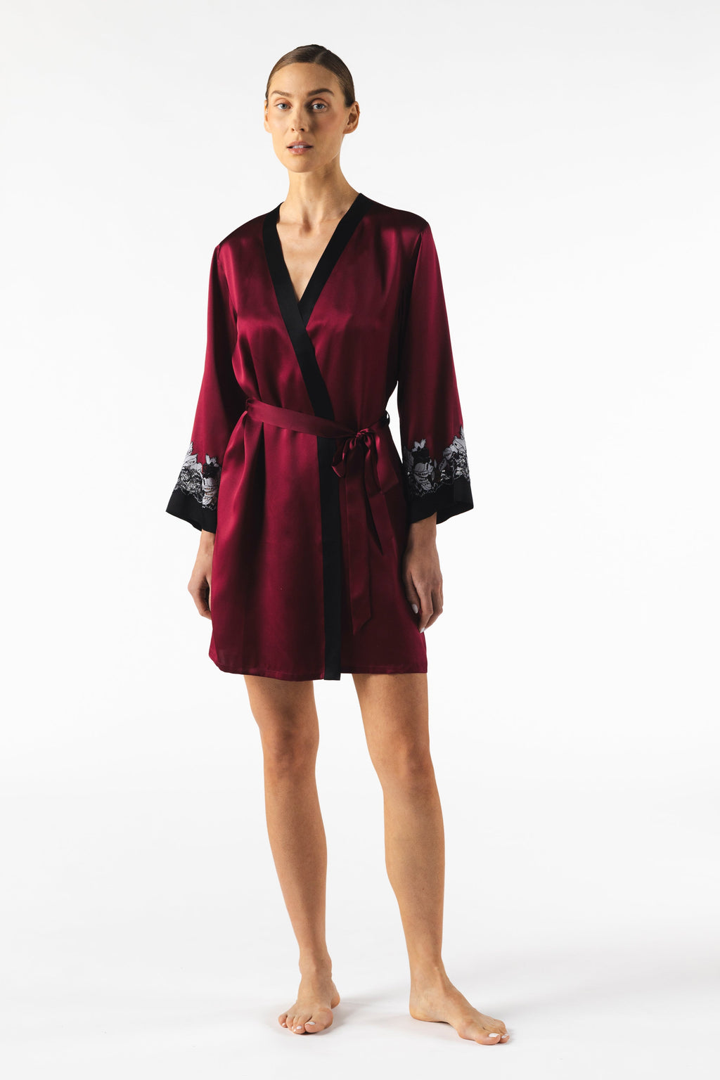Roxy Rapture Short Silk Robe