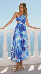 Laken Maxi Dress - Blue Floral