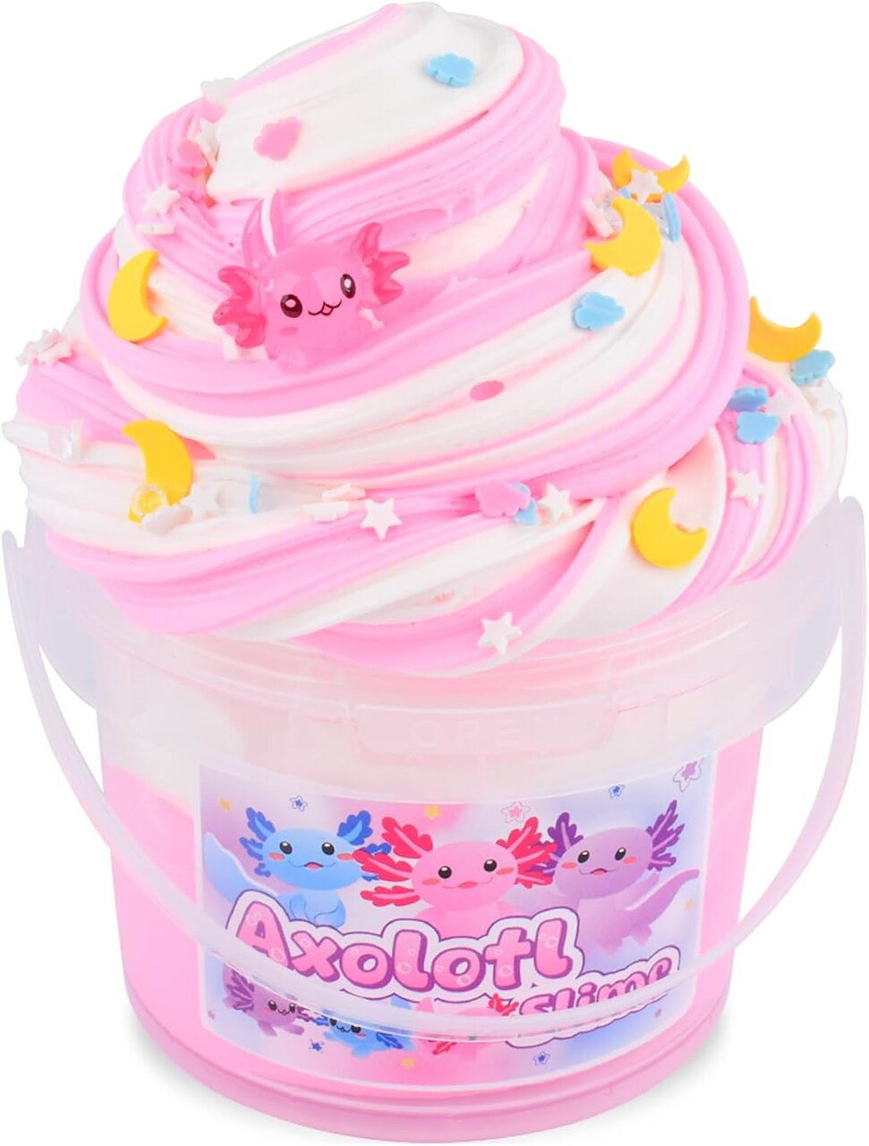 Pink Axolotl Butter Slime Kit with Add Ins