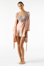 Mireille Twilight Babydoll Silk Chemise