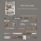 Embossed Hard Card Sticker Pack, 25pcs, Craft, Scrapbook Stickers And Journal Making Decoration