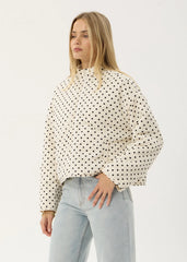 AFENDS Womens Berlin - Reversible Polar Fleece Jacket - Moonbeam