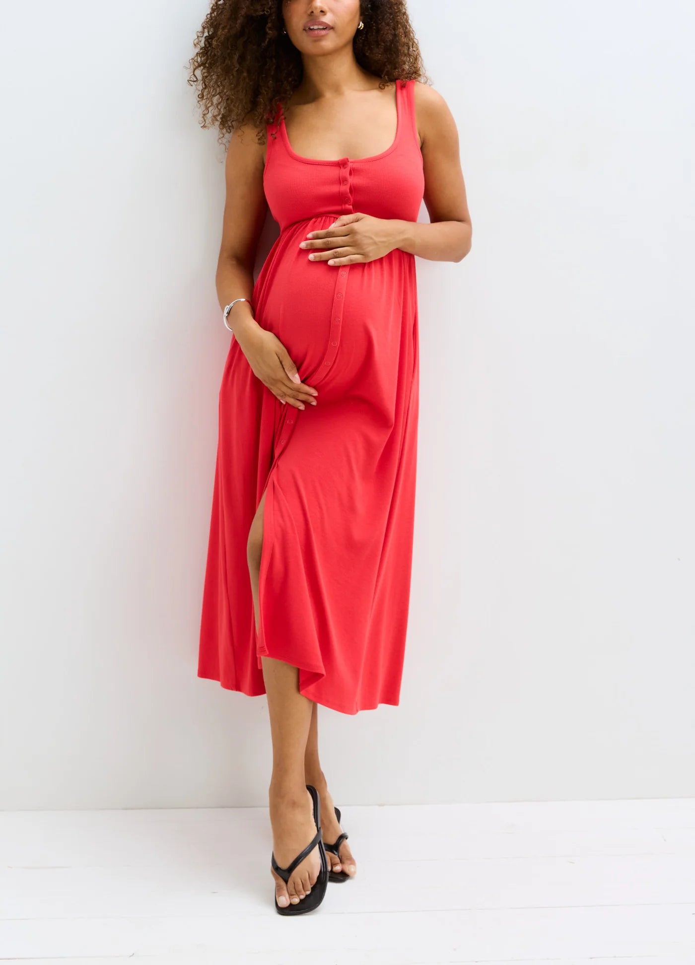 The Softest Rib Nursing Tank Dress