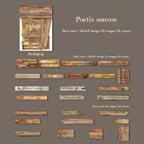 Embossed Hard Card Sticker Pack, 25pcs, Craft, Scrapbook Stickers And Journal Making Decoration