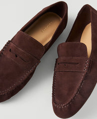 Weekend Gathered Suede Loafer