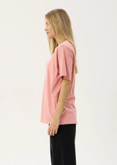 AFENDS Womens Unbound - Oversized Tee - Dusty Pink