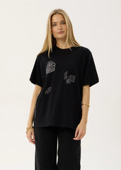 AFENDS Womens Unbound - Oversized Tee - Black