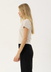 AFENDS Womens Subliminal - Baby Tee - Moonbeam