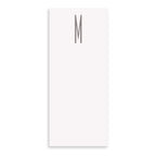 Gray Initial Skinny Notepad