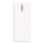 Gray Initial Skinny Notepad