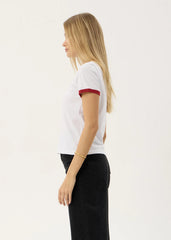 AFENDS Womens Forge - Ringer Tee - White