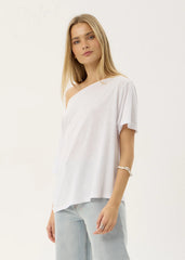AFENDS Womens Sabina - Off Shoulder Tee - White