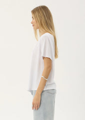 AFENDS Womens Sabina - Off Shoulder Tee - White
