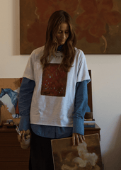 AFENDS Womens Dark Heaven - Oversized Tee - White