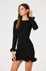 Aleah Ribbed Knit Mini Dress