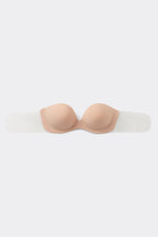 Transparent Back Strapless Bra - Honey Soft Beige