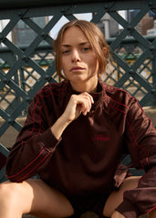 AFENDS Womens Avenue - Track Jacket - Coffee