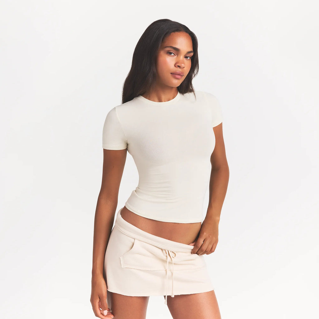 Cotton Jersey T-Shirt - Bone