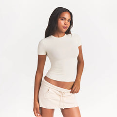 Cotton Jersey T-Shirt - Bone